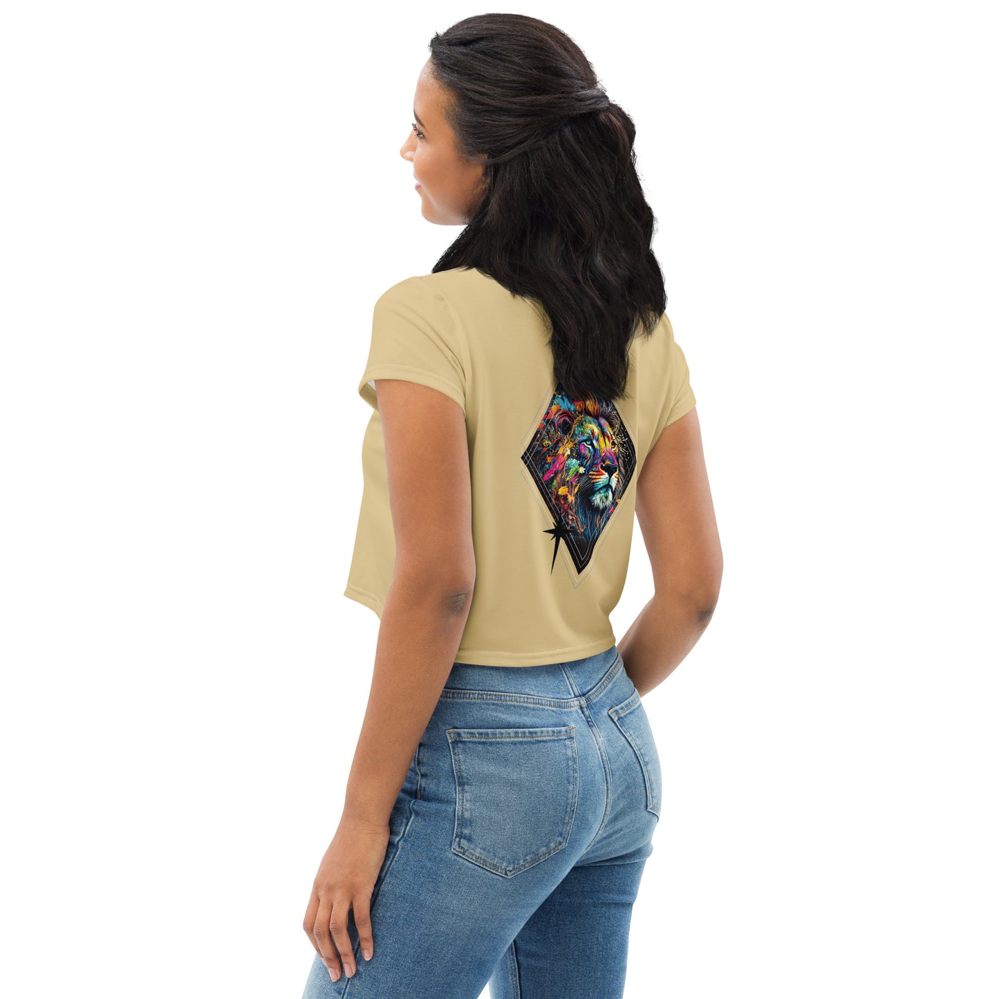 I AM All-Over Print Crop Tee - LIMITED EDITION