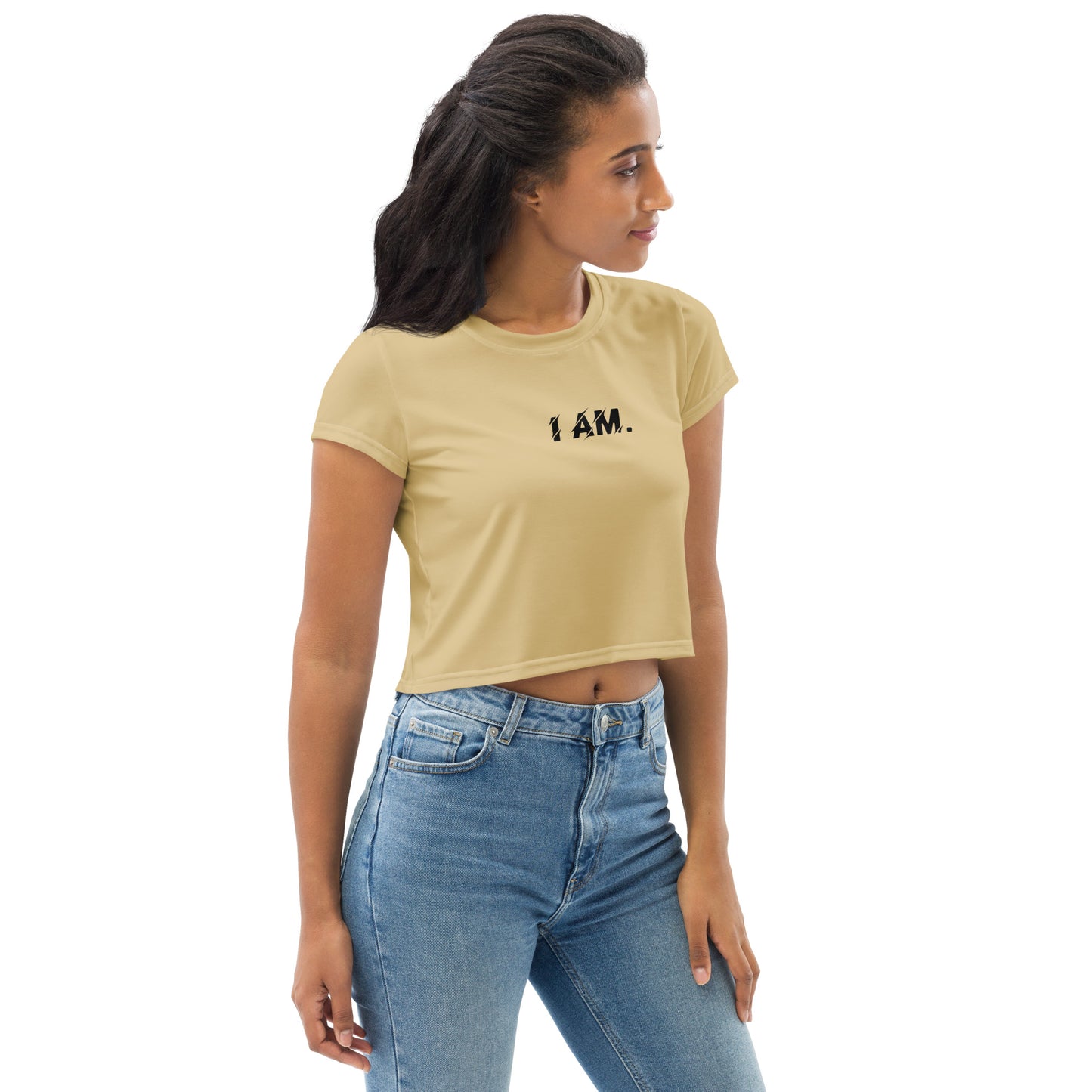 I AM All-Over Print Crop Tee - LIMITED EDITION
