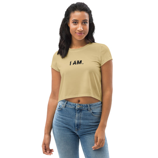 I AM All-Over Print Crop Tee - LIMITED EDITION